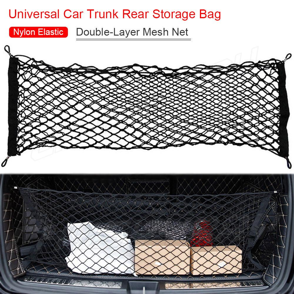 Rear Trunk Envelope Style Cargo Net for CHEVY SILVERADO GMC SIERRA 2013-2022 New