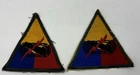 Original Vintage WWII Military U.S. Army Armored Division Uniform Patches