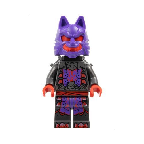 LEGO Ninjago Wolf Mask Warrior in Purple and Red Outfit Minifigure from 71818