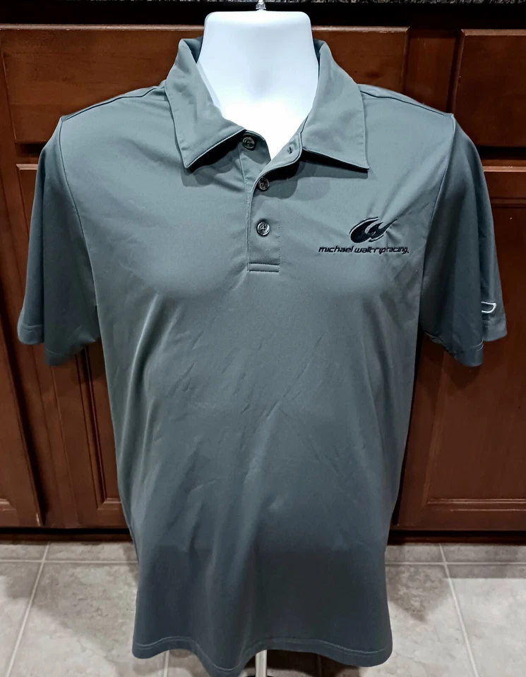 Michael Waltrip Racing Team Issued Medium Gray Shirt Truex Bowyer Martin NASCAR - Image 2 of 4