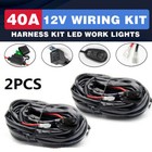 <!--F#f_0-->2PCS Wiring Loom Harness Kit Fuse Relay Switch 12V DC LED Work Driving Light Bar<!--F/-->