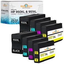 950 951  950XL 951XL Ink Cartridges for HP Officejet Pro 251dw 276dw - 8PK