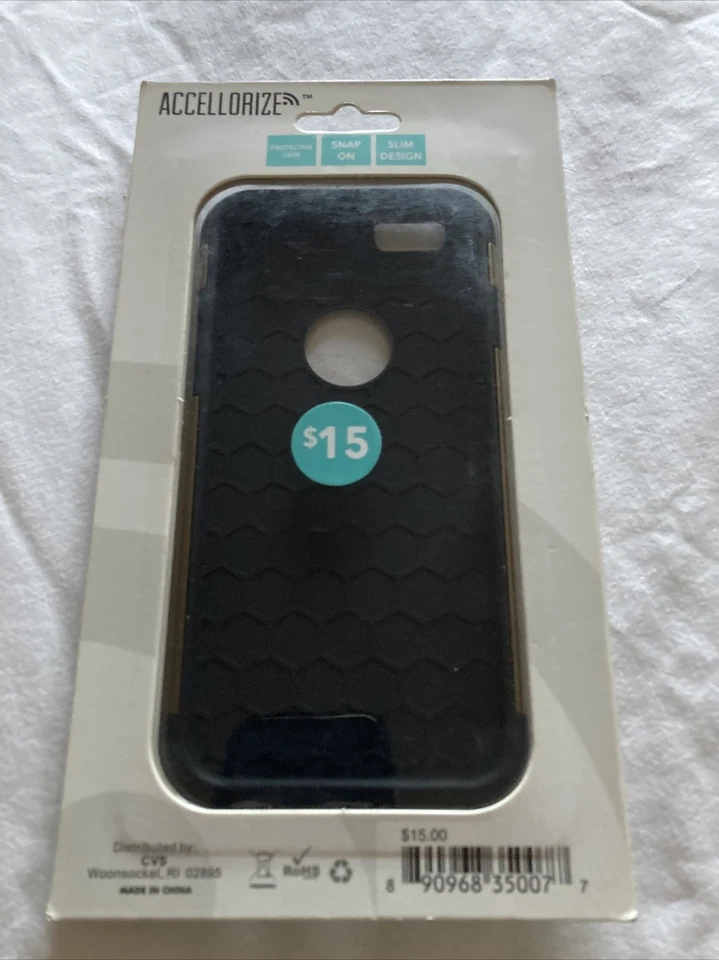 Accellorize 35007 Protective Case For Iphone 6 - Gold Black Foto 2 de 3