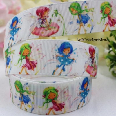 GROSSKÖRNIGES BAND, kleine Mädchen, Elfen ** 25 mm ** Meterware