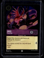 Disney Lorcana Into the Inklands Iago Pretty Polly Foil 40/204