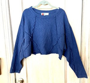 free people cropped sweatshirt