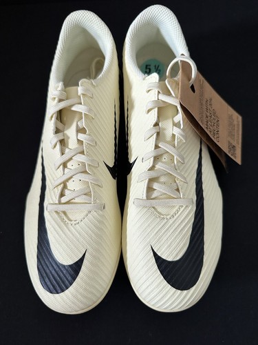 Nike Air Mercurial Zoom Vapor 15 Club FG/MG Lemon Black Uomo 5.5 Nuove DJ5963-700 - Foto 3 di 5