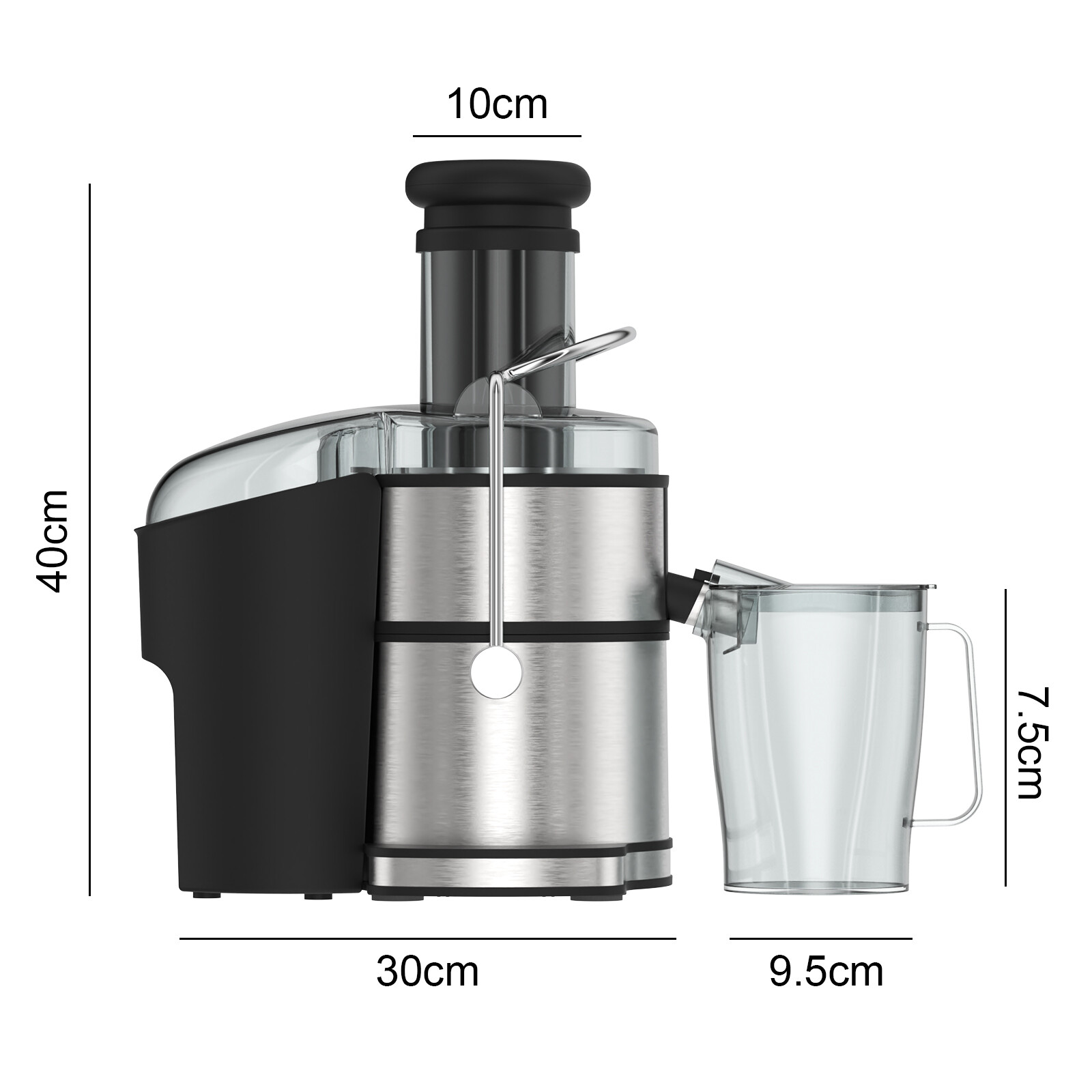Advwin 800W 2L Stainless Steel Electric Juicer Fruit Vegetable Juice