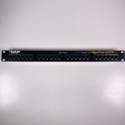 Black Box 724-746-5500 GigaTrue CAT6 JPM610A-R4 24 Port 19'' 1U EUC