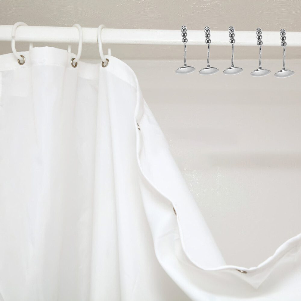 60 Pcs Metal Trim Drapery Hooks for Curtains Shower Accessories eBay