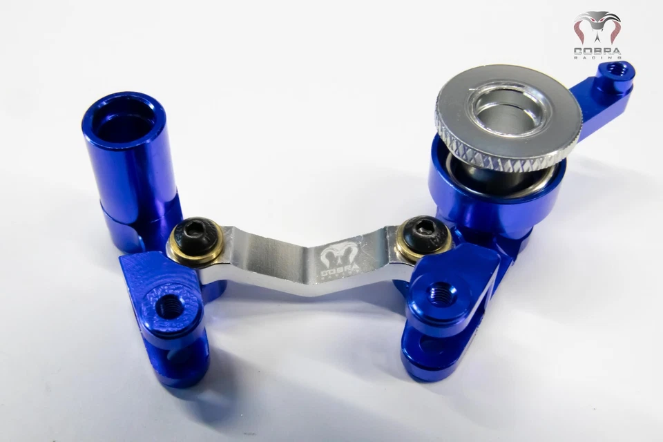 CR-BL Blue Aluminum Steering Bellcrank fits Traxxas 4x4 Slash Stampede Rustler - Image 2 of 4