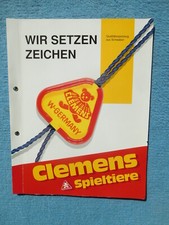 CLEMENS Spieltiere Stofftiere Teddybären Pressemappe mit Katalogen Fotos 90-er J
