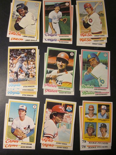 1978 Topps Baseball Pick Choose Complete Your Set(501-726) NM, NM/MT - Updated - Picture 192 of 223