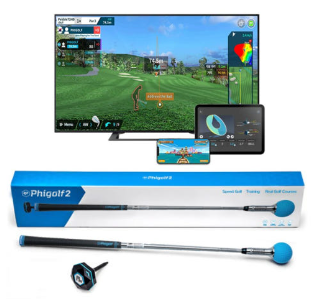 Phigolf 2 Home Smart Screen Golf Simulator Swing Trainer WGT E6