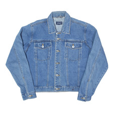 Kangol Denim Jacket Blue Womens L