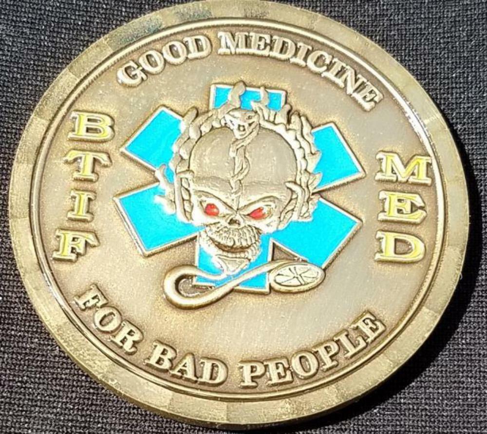 Task Force Wolverine BTIF Med OEF 08-09 Deployment Custom Coin