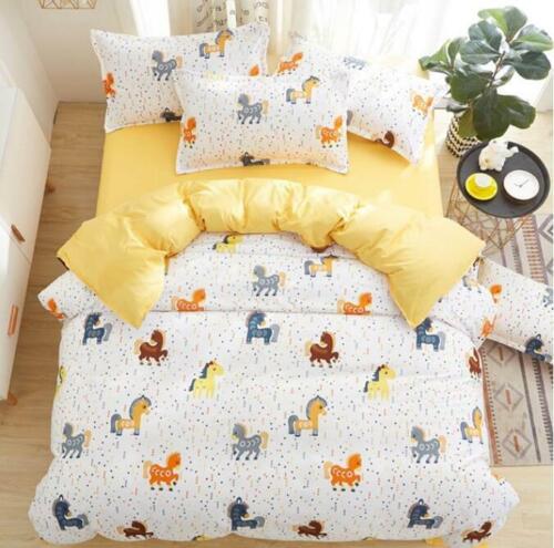 3D Color Horse ZHUB1492 Bed Pillowcases Quilt Duvet Cover Queen King Zoe
