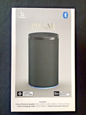 Pillar Wireless Speaker / Charging Cable / LED Ring / Unopened Box