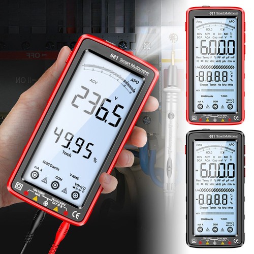 Rechargeable Digital Smart Multimeter 6000 Counts AC/DC Ammeter Voltage TesteWH - Picture 16 of 24