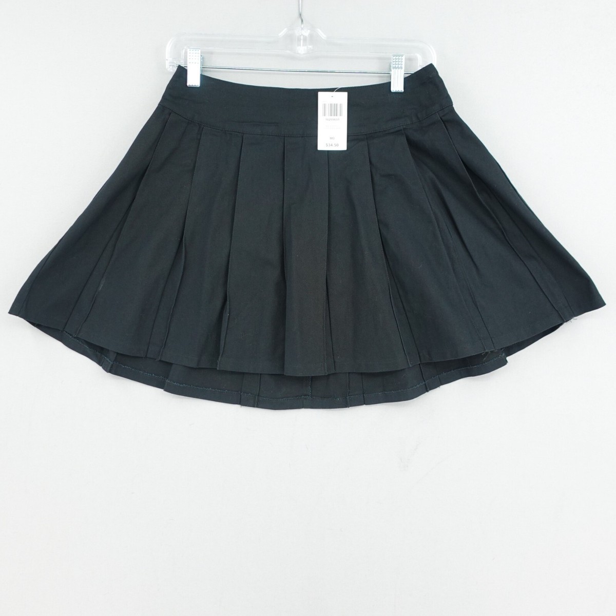 NWT Hot Topic Pleated Suspender Skirt Womens Medium M Black Mini A