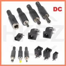 DC Power Plug Socket Male Female Barrel Jack Connector Adapter PCB Panel Mount