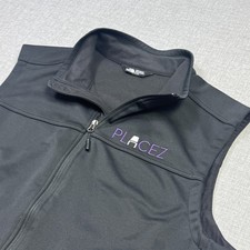 The North Face Windbreaker Vest Mens XL Black Full Zip Softshell Lined Pockets