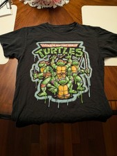 VINTAGE  AUTHENTIC TEENAGE MUTANT NINJA TURTLES T-Shirt - KIDS - M SIZE - TMNT