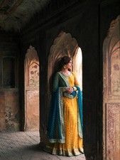 New Presenting Soft Net Yellow Top Lehenga With Dupatta For Haldi Function Wear