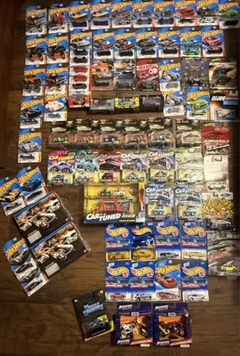 Mixed Die Cast Hot Wheels, Tuned, Mixed Collection Lot Of 100pcs see Below - Image 1 of 4