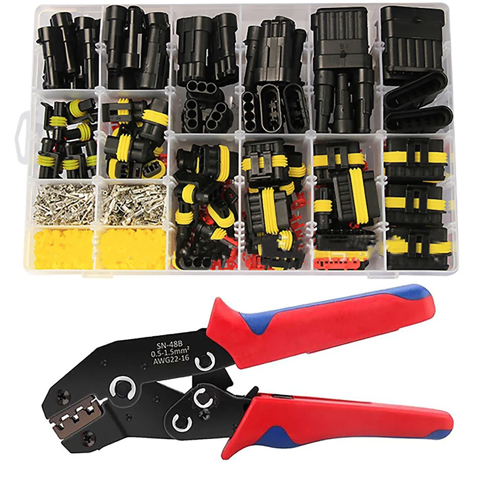 Anti-Oxidation Car Automotive Dustproof Electrical Wire Connectors Plug Kit - Image 3 of 4