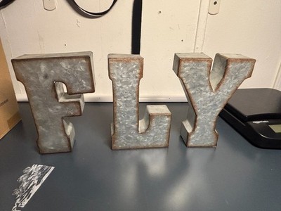 Metal Letters Wall Mount ''FLY '' by Hobby Lobby