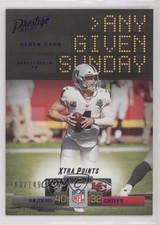 2021 Panini Prestige Any Given Sunday Xtra Points Purple 103/149 Derek Carr 02v3
