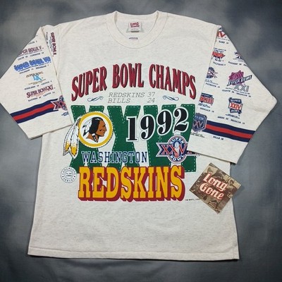 Vintage Long Gone Washington Redskins Super Bowl Shirt Mens L Made In USA - NEW