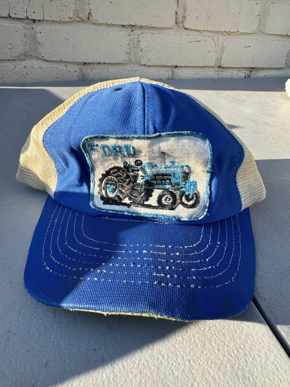 vintage ford tractor snapback patch hat - image 2