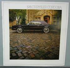1981 Chrysler Cordoba Sales Catalog