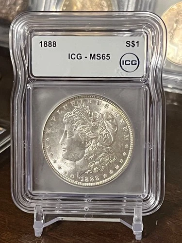 1888 P $1 Morgan Silver Dollar ICG MS 65 Free Shipping!