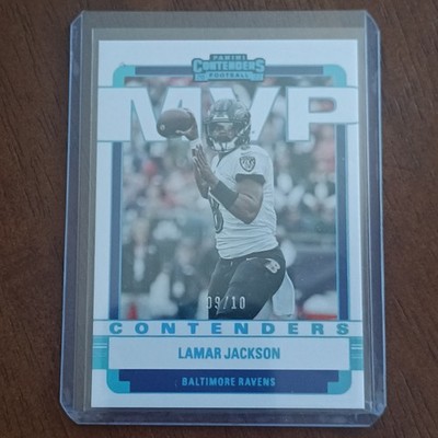 Lamar Jackson 2022 Panini Contenders MVP #MVP-LJA Platinum /10 Ravens NFL SSP 🔥