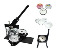 KIT - 100mm 4" Button Maker-B400 Round Mould 100 Pin Parts Stand Cutter