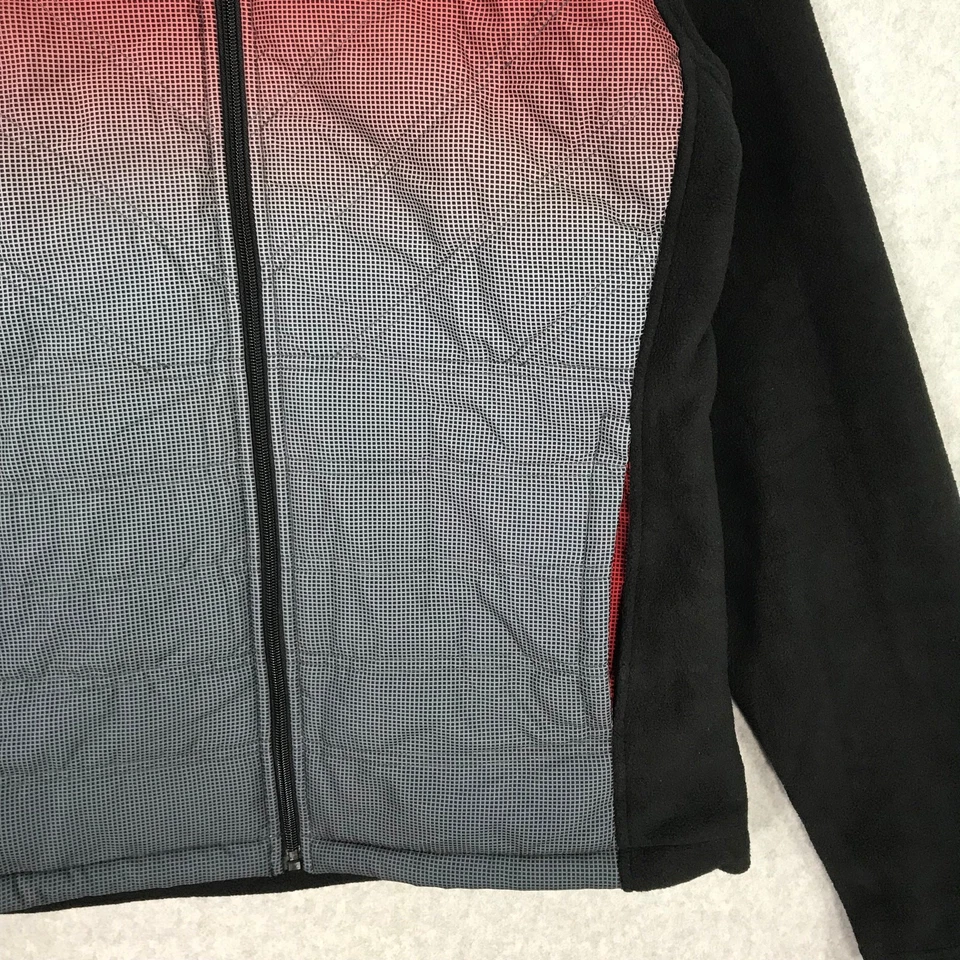 New Balance Fleece Quilted Jacket Mens Medium Puffer Warm Pockets Activewear - Image 3 of 4