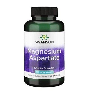 SWANSON, MAGNESIUM ASPARTATE 685mg Energieunterstützung 90 Kapseln SUPER PREIS