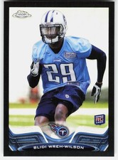 2013 Topps Chrome Black Refractors Blidi Wreh-Wilson Rookie #87 Titans RC,/299