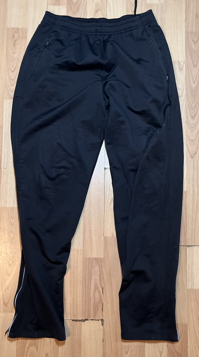Nike Pants Mens Large Black Running Sweatpants Dri Fri Logo Straight Leg