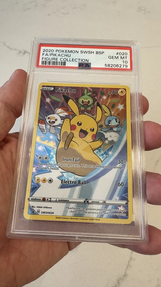 Pikachu SWSH020 SWSH: Sword & Shield Promo Cards Holo PSA 10 - Image 3 of 4