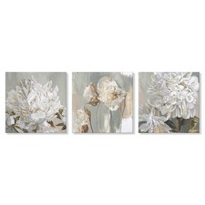 Floral Wall Art Bathroom Canvas Small Pictures Paintings Wall Decor 3 Piece G...