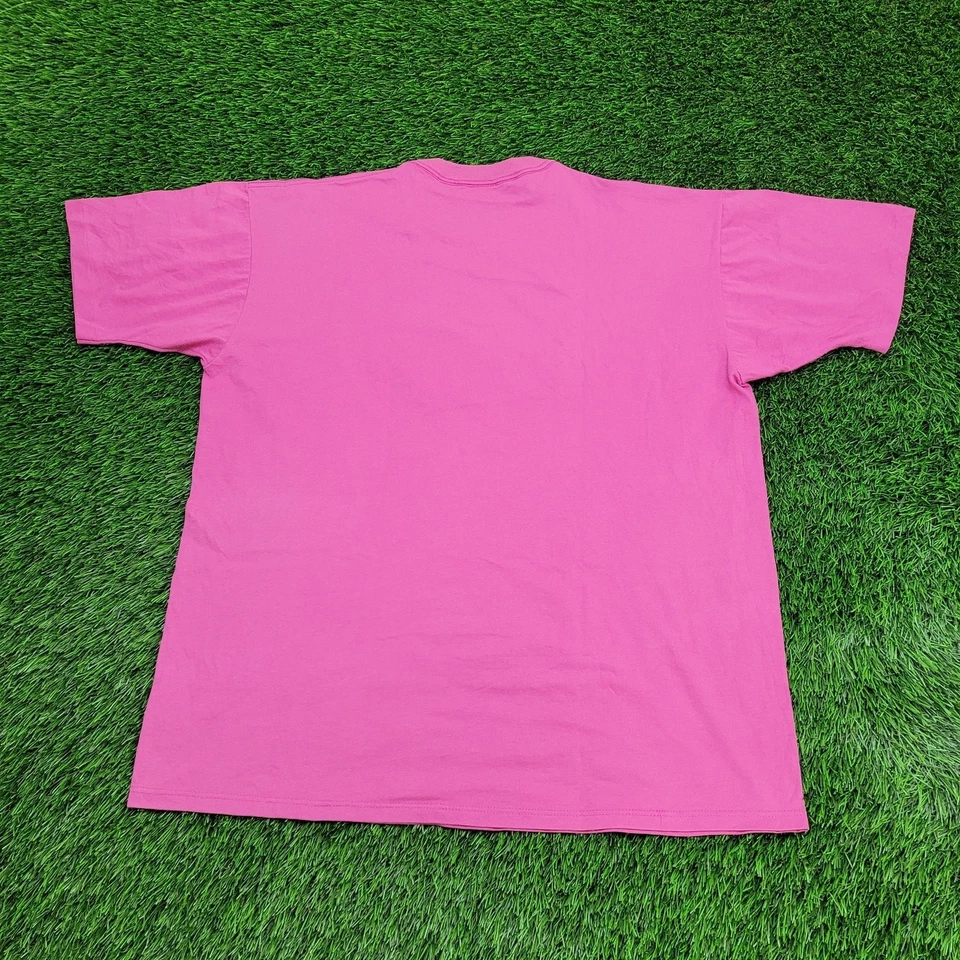 Vintage 90s Sunbelt Shirt Womens XL 23x28 Pink USA - Image 3 of 4