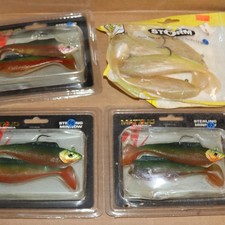 Lot of 3 Packs of Matzuo Sterling 5" Minnows 3 Rigged Fish Plus Storm Minnows
