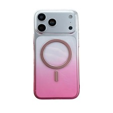 Case For iPhone 14 15 16 17 Pro Max Magnetic Gradient Color Hard PC Back Cover