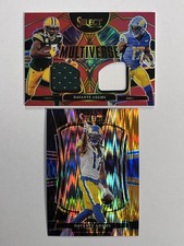 2025 Select Davante Adams MULTIVERSE Dual Jersey Red Prizm Packers, Rams &BONUS!
