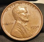 1934 P 1C BN Lincoln Wheat Penny Cent! Appears Uncirculated