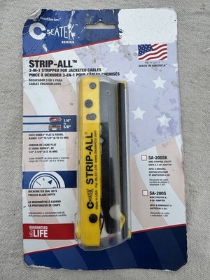Seatek SA200SK Strip-All Cable & Wire Stripper With Utility Knife FREE S/H!!